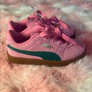 Puma Kids Sneakers in Pink and Green